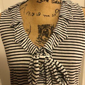 Anthropologie Sleeveless Striped Top
